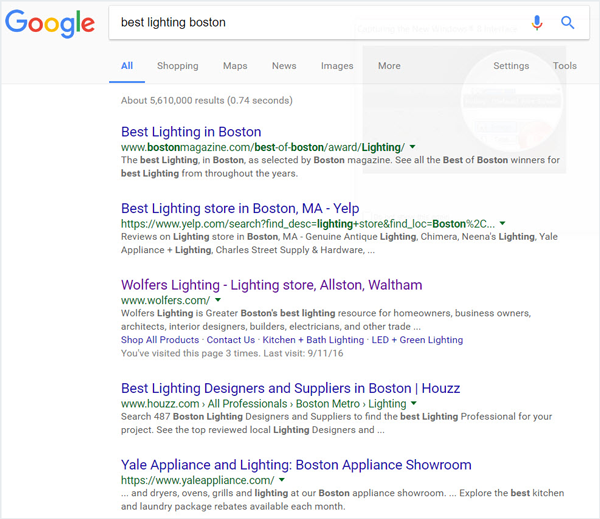 Meta-Descriptions in Search Engine Results