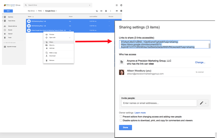 Google Doc Hacks: Sharing