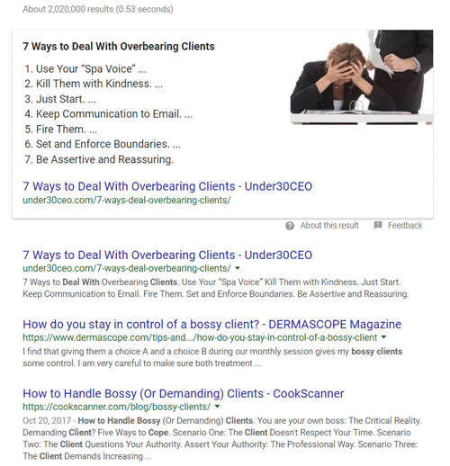 Search Results – How to Manage Customers